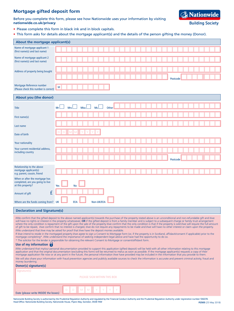 gifted deposit letter template uk Preview on Page 1