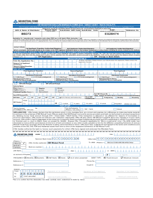 SBI SIP FORM - SBI Mutual Fund