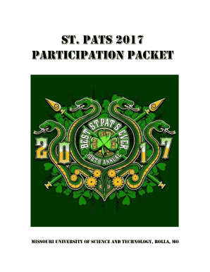 2017 St. Pat's Participation Packet - Missouri S&amp;amp;T