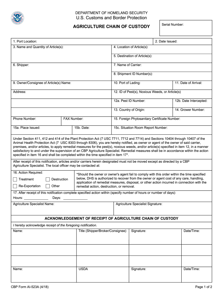 Ai 523a Fill Out Sign Online DocHub