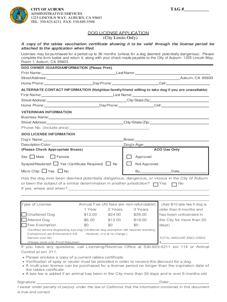 butte county dog license Preview on Page 1