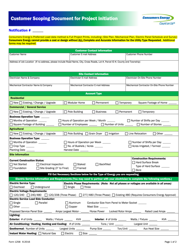 energy form document Preview on Page 1.