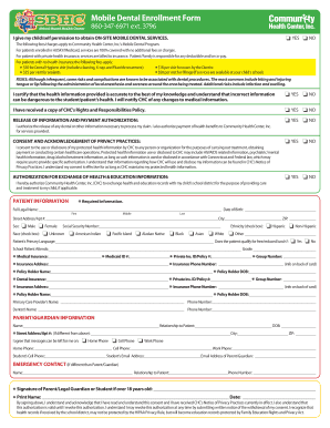 Fillable Online Mobile Dental Enrollment Form Fax Email Print - pdfFiller