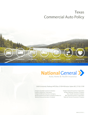 NATIONAL GENERAL AGENT SUPPORT NUMBER visual data 6