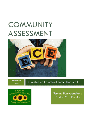 Fillable Online community assessment - Le Jardin Community Center, Inc
