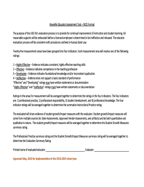 Haysville Educator Assessment Tool