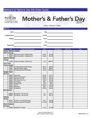 purity life catalogue