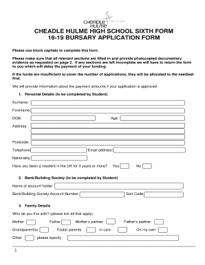 CHEADLE HULME HIGH SCHOOL SIXTH FORM