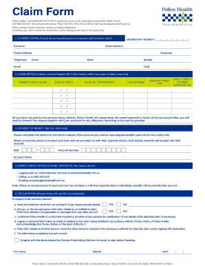 Fillable Online Send completed and signed claim form and any accounts ...