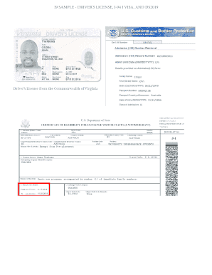 Fillable Online i9 sample - driver's license, i-94 j visa, and ds2019 ...