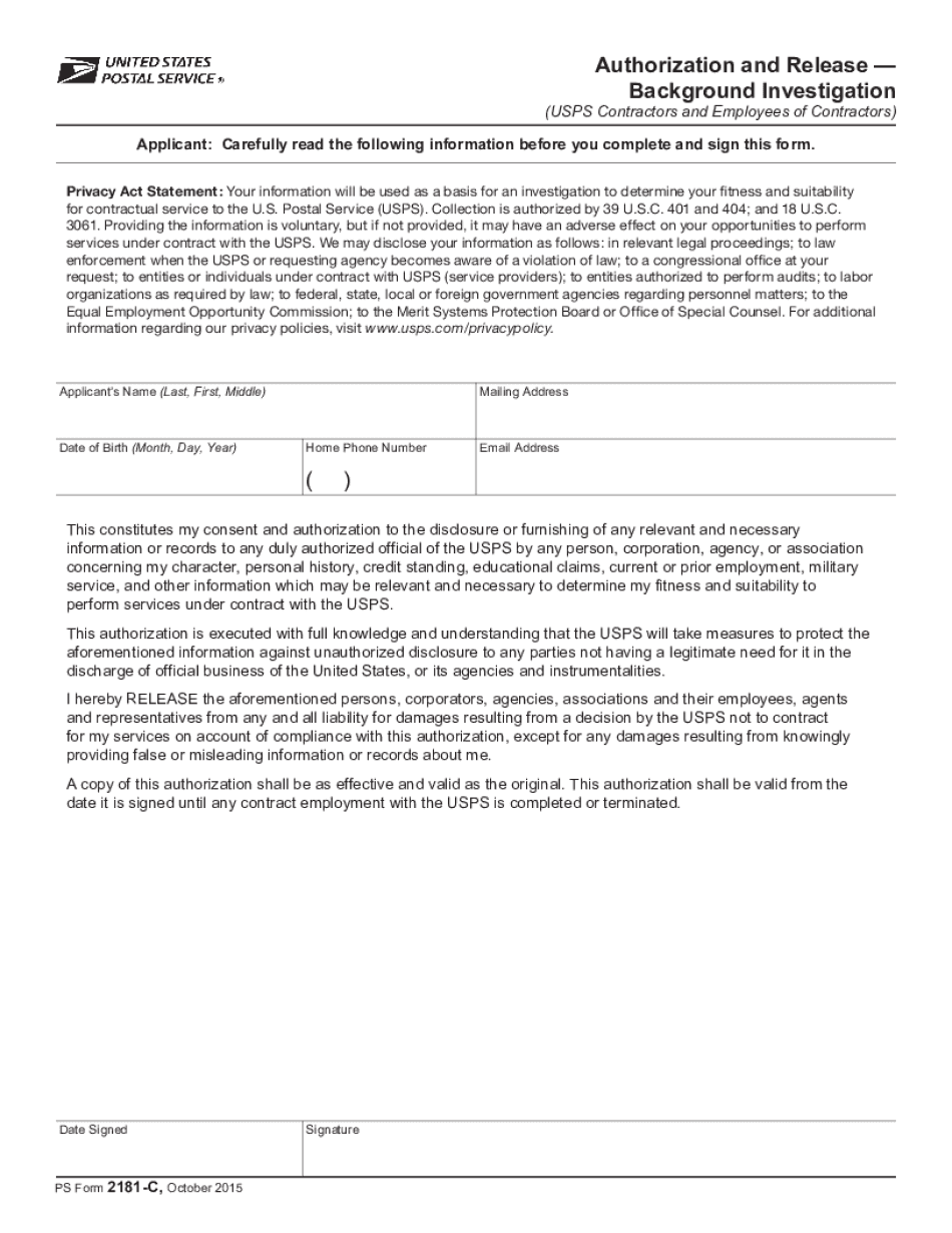 Ps form 8139