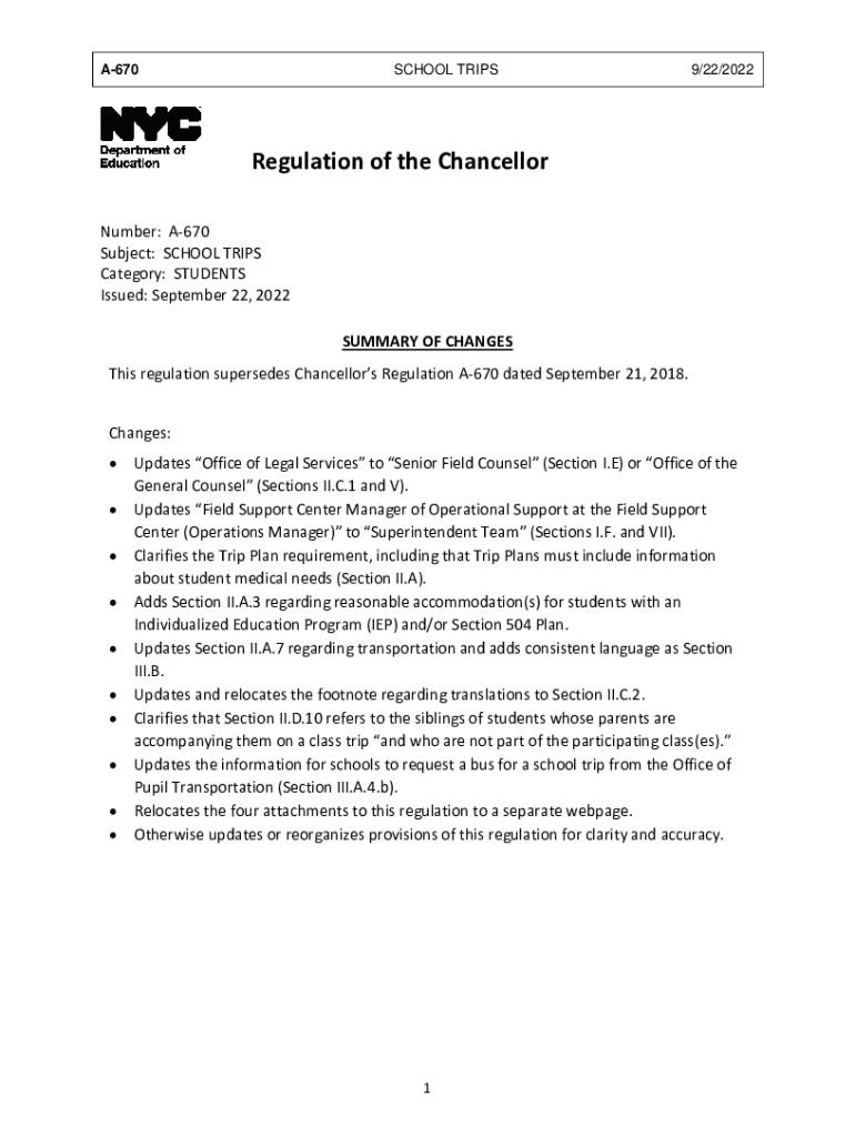 Regulation of the Chancellor Preview on Page 1