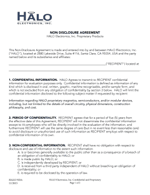 NON DISCLOSURE AGREEMENT - cn.mouser.com