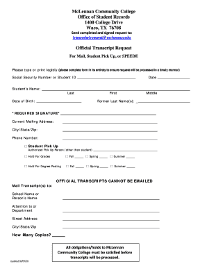 Fillable Online Send completed and signed request to: Fax Email Print ...