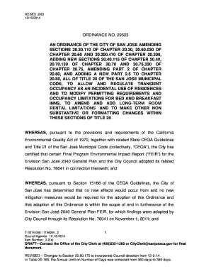 ordinance no. 29523 an ordinance of the city of san jose amending ...