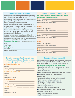 Know Plan Prepare: Preparedness Checklist Mass.gov