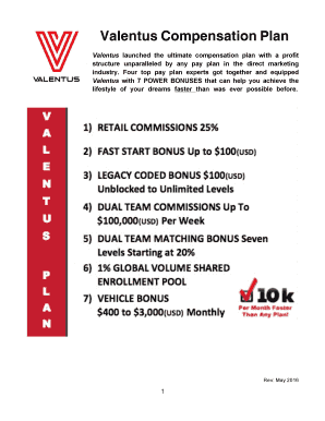 compensation plan valentus