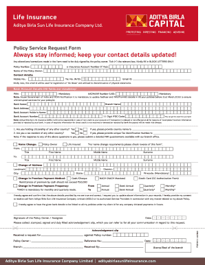 how to surrender aditya birla policy online