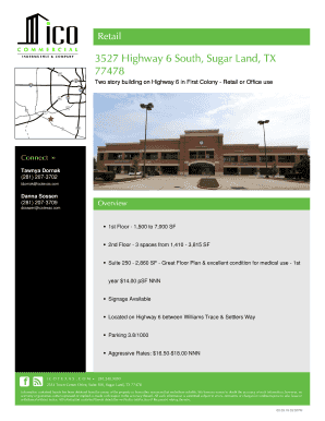 Marketing Flyer - ICO Commercial - Property 3527 Highway 6 South,. Marketing Flyer