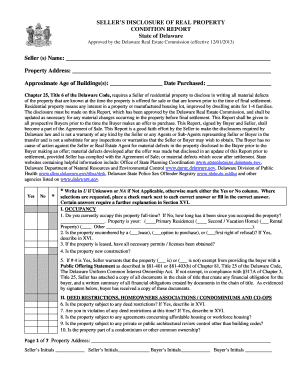 SELLERS DISCLOSURE OF REAL PROPERTY CONDITION REPORT ...