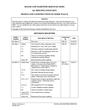 R271 Design and Construction of Noise Walls - Roads and Maritime...