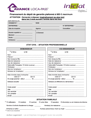 formulaire garantie loca pass