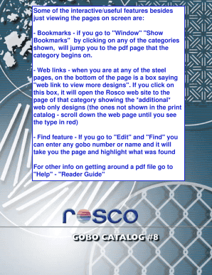 Fillable Online Gobo Catalog pdf ready - Rosco do Brasil Fax Email ...