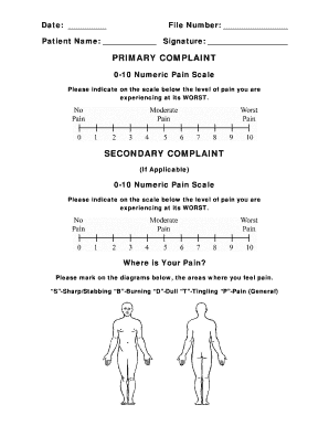 PRIMARY COMPLAINT SECONDARY COMPLAINT