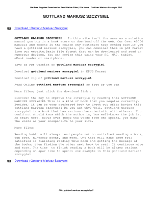 mariusz szczygiel gottland pdf