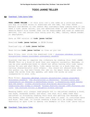 todo janne teller pdf