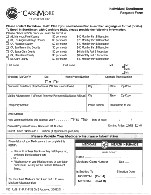 CareMore HMO Enrollment Form