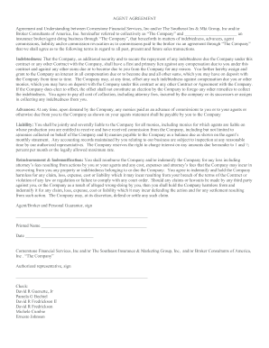 Agent Agreement Contract