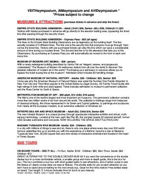 New York City Tour and Attraction Tickets