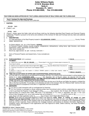 Florida As-Is Contract for Sale and Purchase