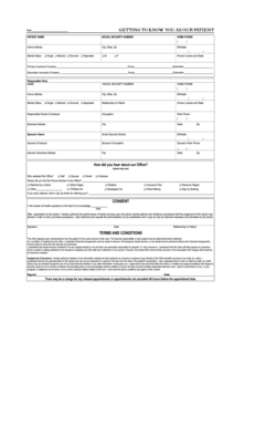 Dental Health Form