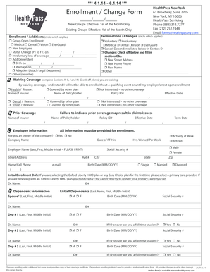 HealthPass New York Enrollment Form