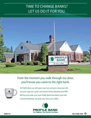 Profile Bank Account Switching Forms