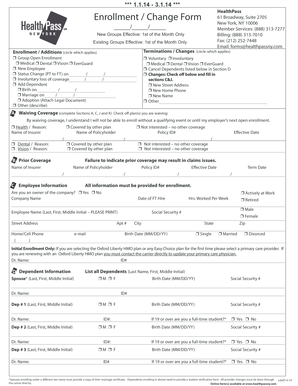 HealthPass Enrollment Form