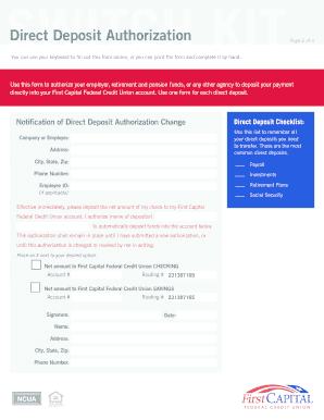 First Capital Federal Credit Union Switch Kit