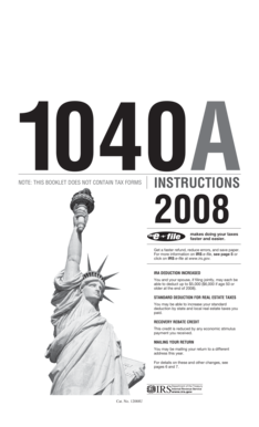 IRS Form 1040A Instructions