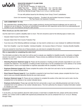 Educator Disability Claim Form