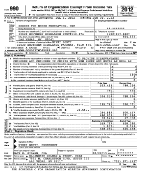 Form 990 Return of Organization Exempt From Income Tax