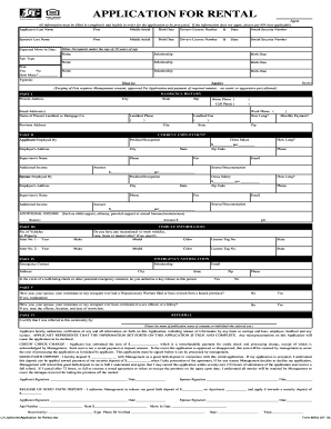 Application for Rental