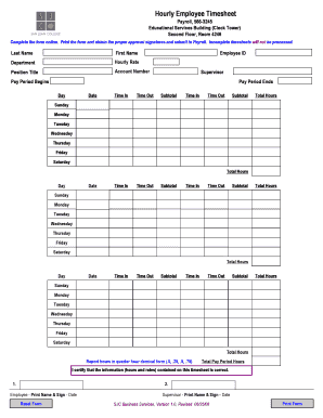 Hourly check sheet - Hourly Employee Timesheet - San Juan College - sanjuancollege
