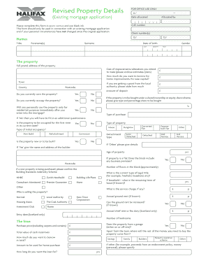 UK Mortgage Application Form