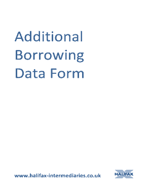 Halifax Mortgage Application Form