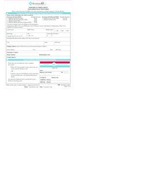 Keystone 65 HMO Medicare Advantage Enrollment Form