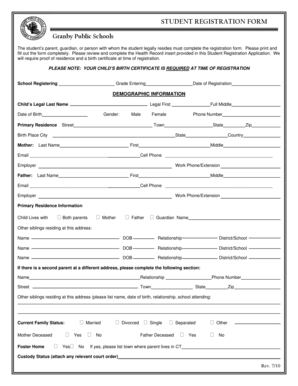 Student Registration Form