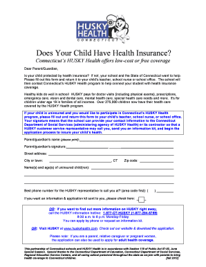 Connecticut HUSKY Health Insurance Application