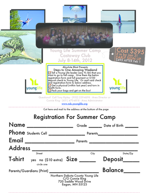 2012 Castaway Flyer-1 - Young Life Northern Dakota County - ndc younglife